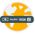 Imagen sólo con propósito de diseño: Mundo en color amarillo con los íconos de un billete, PayPal, Visa